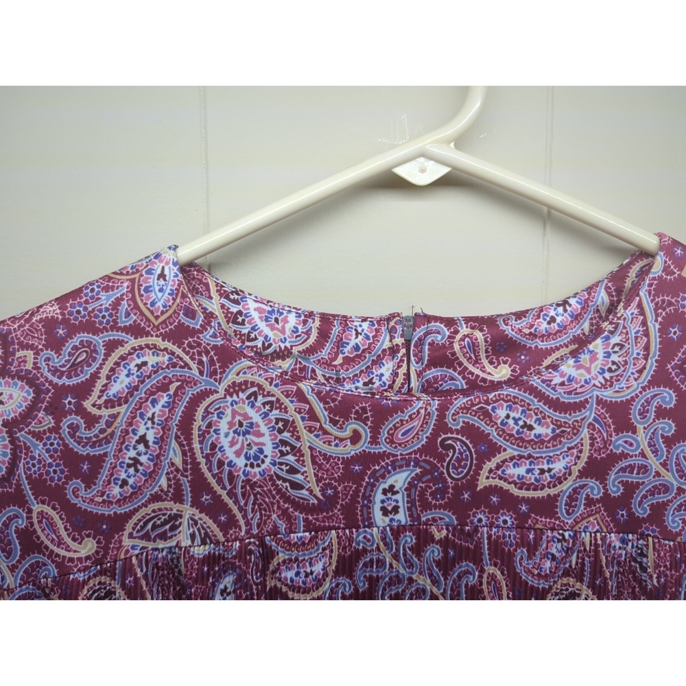Women's Homemade Paisley Floral Pattern Dress Size Medium (41" Long, 26"+ Waist) - Picture 2 of 7
